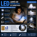 LED Reading Lamp with Clip – 3 LEDs, Portable and Compact