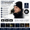 Beanie with Integrated LED Headlamp – 3 Lighting Modes, Warm and Practical