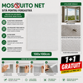 Plasă Anti-Insecte pentru Fereastră 100 × 100 cm – Ușor de Montat și Tăiat | 1+1 GRATUIT