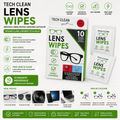 Wet Wipes for Glasses and Tech Clean Screens – 10 Pieces, Anti-Fog and Anti-Static